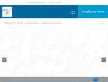 Tablet Screenshot of chor.de